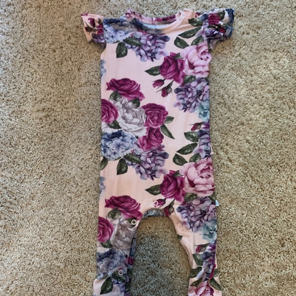 posh peanut violet romper